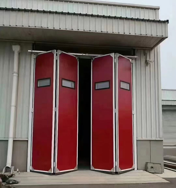 温泉工业折叠门在大型装配车间出入口的应用实例